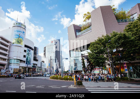 Meiji-jingumae Station Intersection in Harajuku Tokyo Japan Stock Photo