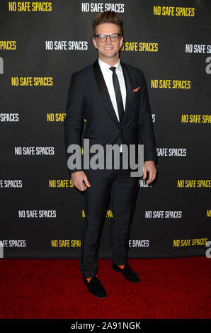 Hollywood, Ca. 11th Nov, 2019. Dominik Andrzejczuk at the No Safe Spaces Premiere at the TCL Chinese 6 in Hollywood, California on November 11, 2019. Credit: David Edwards/Media Punch/Alamy Live News Stock Photo
