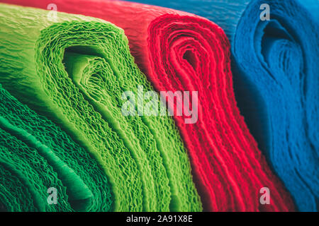Colorful crepe abstract background Stock Photo