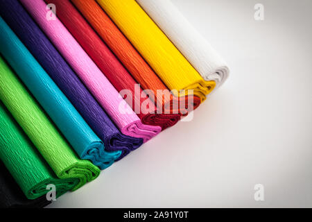 Colorful crepe abstract background Stock Photo