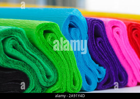 Colorful crepe abstract background Stock Photo