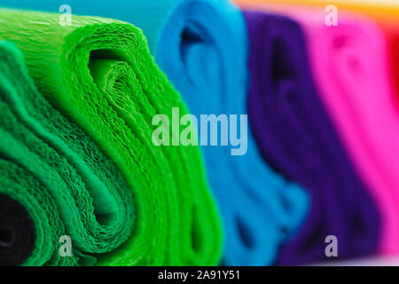 Colorful crepe abstract background Stock Photo