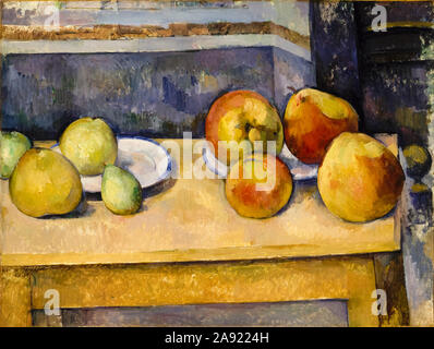 Paul Cezanne, Still Life with Apples and Pears, painting, 1891-1892 Stock Photo