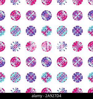 Creative Digital pixels in circle form vector seamless pattern. tiny squares in round shape. vector digital background design element. Stock Vector