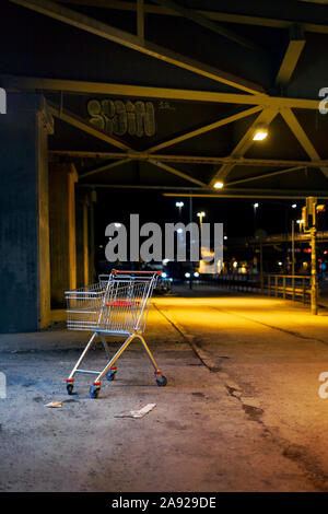 Shopping trolley Stock Photo