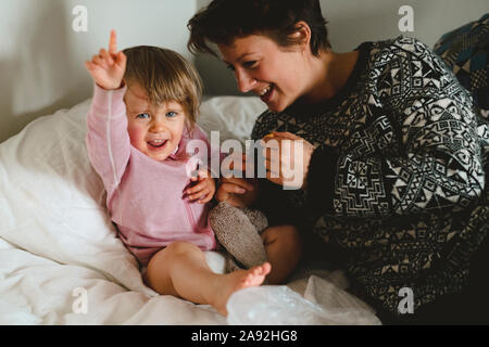 Mother with daughter Stock Photo