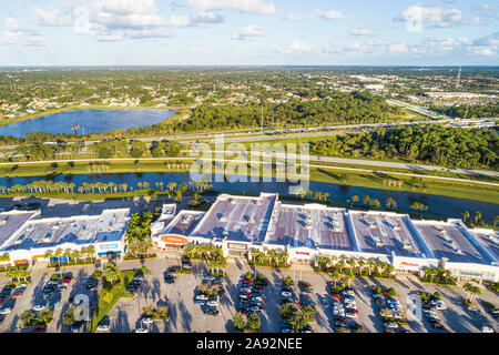 Port St Saint Lucie Florida,The Landing at Tradition,shopping shopper shoppers shop shops market markets marketplace buying selling,retail store store Stock Photo