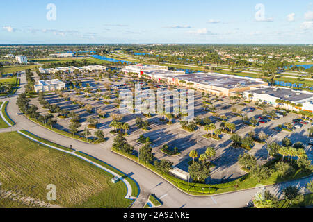 Port St Saint Lucie Florida,The Landing at Tradition,shopping shopper shoppers shop shops market markets marketplace buying selling,retail store store Stock Photo