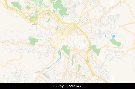 Urban Vector City Map Of Pietermaritzburg South Africa Stock Vector urban-vector-city-map-of-pietermaritzburg-south-africa-stock-vector