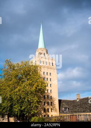 Nuffield College Library Tower, Dreaming Spires of Oxford, Oxford, Oxfordshire, England, UK, GB. Stock Photo