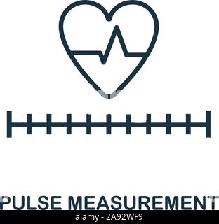Pacemaker line icon concept. Pacemaker flat vector symbol, sign ...