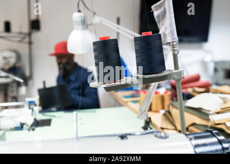 Thread reels Stock Photo