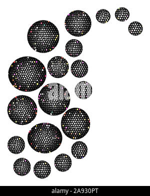 3d ball illustrator pattern background design Stock Photo