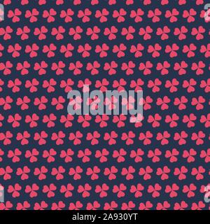Kids modern shamrock seamless pattern vector background. Stock Vector
