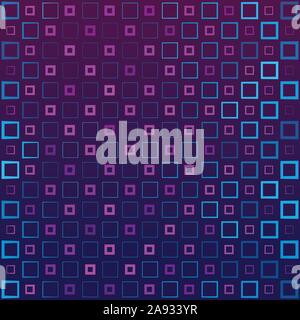 Abstract background with colorful squares and wavy thickness gradient Stock Vector