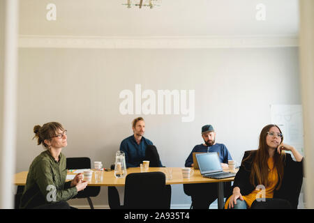 Coworkers at meeting Stock Photo