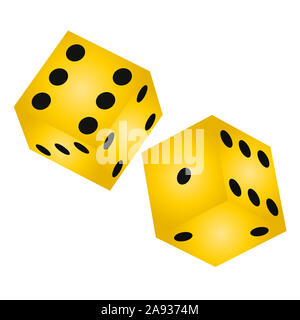 Two dice Stock Photo