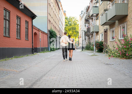 Couple walking together Stock Photo