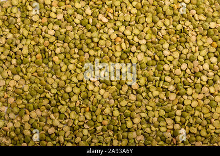 The texture of dried green peas top view Stock Photo