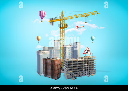 3d rendering of a tower crane hook isolated on the white background.  Building and construction. Machinery and equipment Stock Photo - Alamy