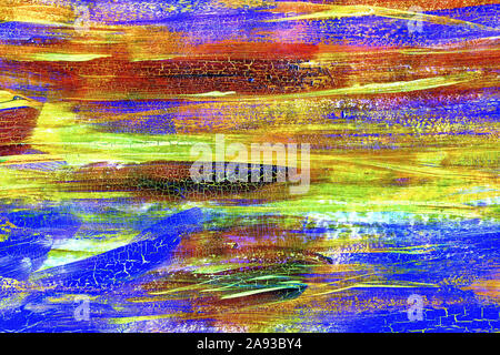 Abstract cracked neon painted texture Stock Photo