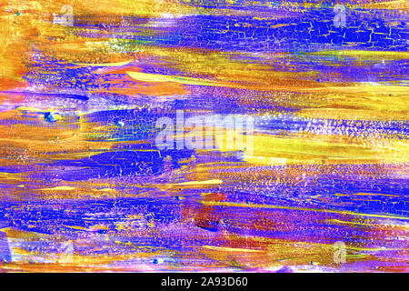 Abstract cracked neon painted texture Stock Photo