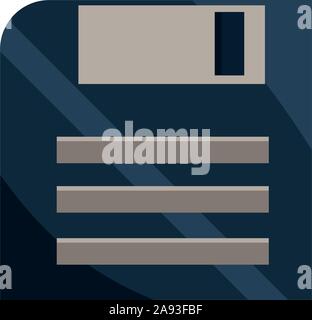 floppy disk office work business equipment icon vector illustration Stock Vector