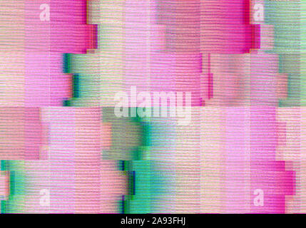 Abstract background with glitch scanlines Stock Photo