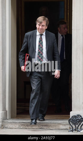 Downing Street, London, UK. 2nd June, 2015. Government ministers leave Downing Street after attending the Cabinet Meeting. Pictured: Secretary of Stat Stock Photo