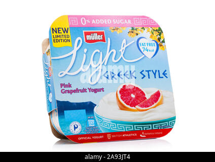 Muller Light Greek Style Yogurt Stock Photo - Alamy