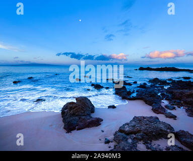 Kamaole One and Two beaches, Kamaole Beach Park; Kihei, Maui, Hawaii, United States of America Stock Photo