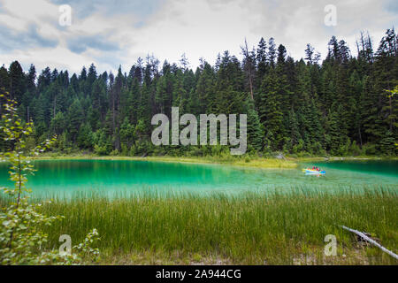 Kayaking in Kentucky Alleyne provincial park, Canada. Stock Photo