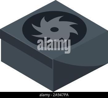 fan technology hardware device computer vector illustration isometric Stock Vector