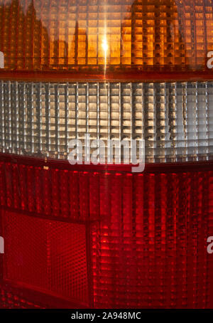 Close up view of crystal look of car rear light Stock Photo