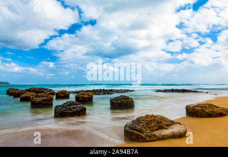 Anahola Beach; Kauai, Hawaii, United States of America Stock Photo