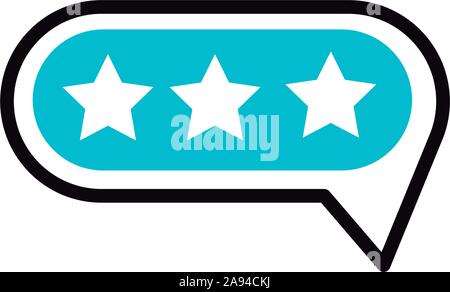 speech bubble social media icon line and fill vector illustration Stock Vector