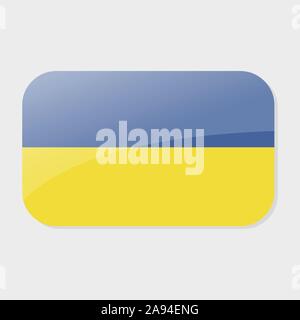 square with ukraine flag vector symbol illustration Stock Vector