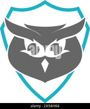 Owl Logo Design Vector Template Isolated Stock Vector