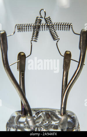 Macro shots globe light filament close-up picture Stock Photo