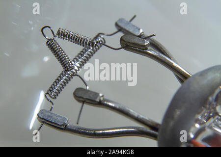 Macro shots globe light filament close-up picture Stock Photo