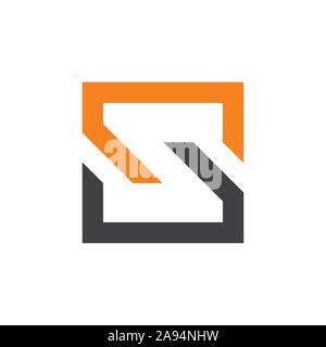 lines art linear linked logo for your business Stock Vector