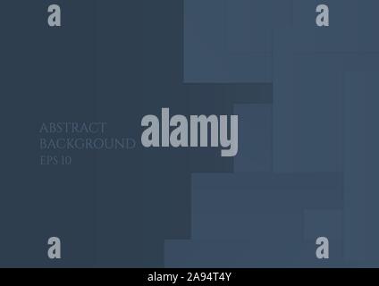 Abstract background paper layer desgin blue concept minimal poster. vector illustration Stock Vector