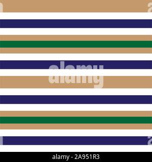 Classic Modern Stripe Pattern in Vector - This is a classic horizontal striped pattern suitable for shirt printing, textiles, jersey, jacquard pattern Stock Vector