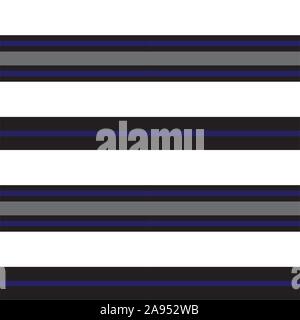 Classic Modern Stripe Pattern in Vector - This is a classic horizontal striped pattern suitable for shirt printing, textiles, jersey, jacquard pattern Stock Vector