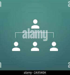 Organization chart infographic, people icon, hierarchy pyramid concept, vector illustration, for presentations, brochures, banners, website graphics Stock Vector