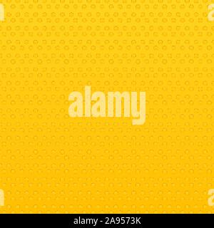 Seamless yellow circles geometric hole pattern background and texture. Vector illustration Stock Vector
