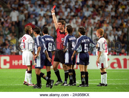 Soccer - World Cup France 98 - Group F - Germany v Iran Stock Photo