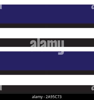 Classic Modern Stripe Pattern in Vector - This is a classic horizontal striped pattern suitable for shirt printing, textiles, jersey, jacquard pattern Stock Vector