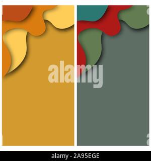 Modern flat design template on light backdrop. Stock Vector