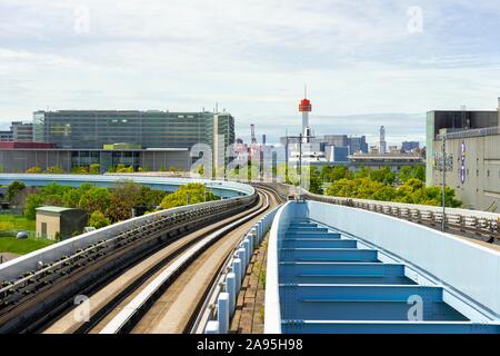 Tokyo Teleport Station, Underground, Koto City, Tokyo, Japan Stock Photo